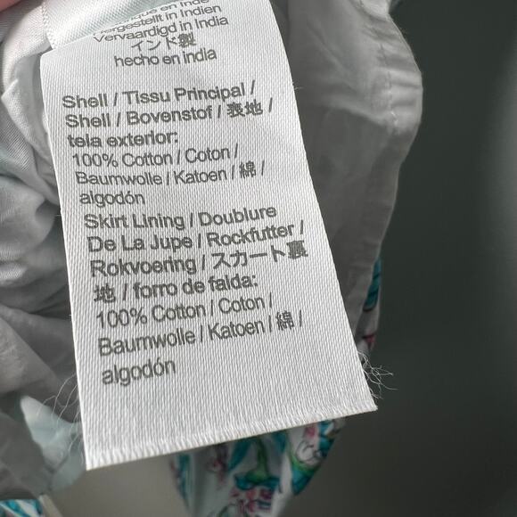 J. Crew Floral Flutter Sleeve Smock Mini Dress Size L - Picture 8 of 9